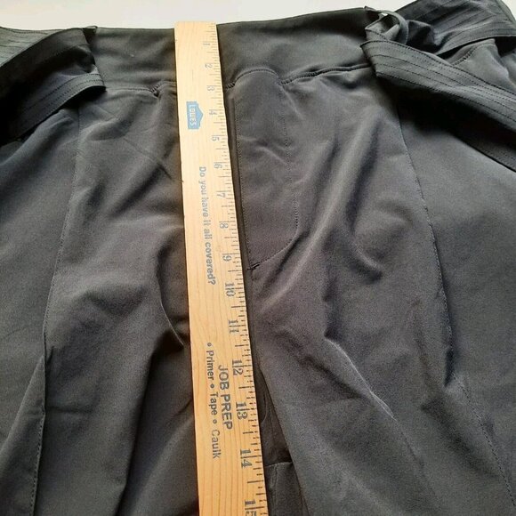 Athleta Cardiff Pants Womens 22 Black High Rise Pull On Ankle Office Tie Waist - Picture 11 of 15